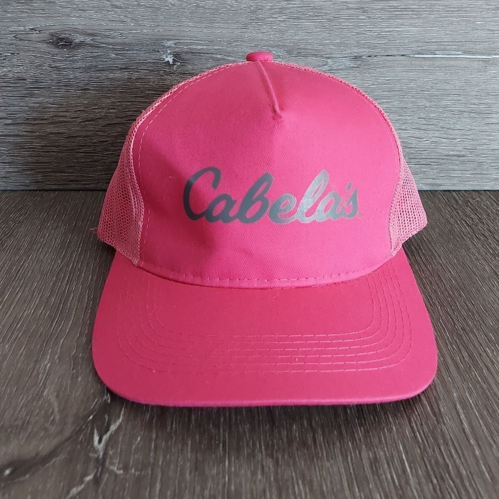 Cabela's Bass Pro Shops Pink Snapback Womens Trucker Hat OSFM